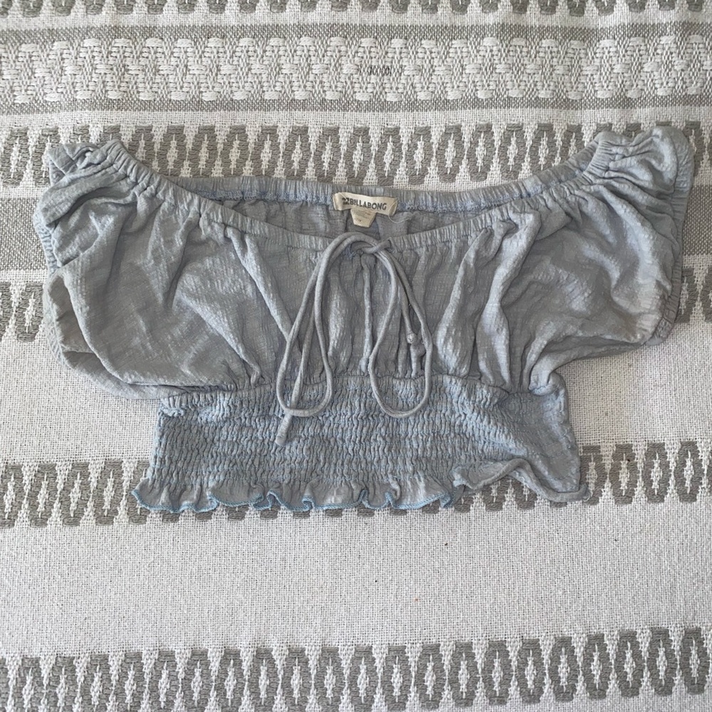 Billabong Light Blue Crop Top (XS)